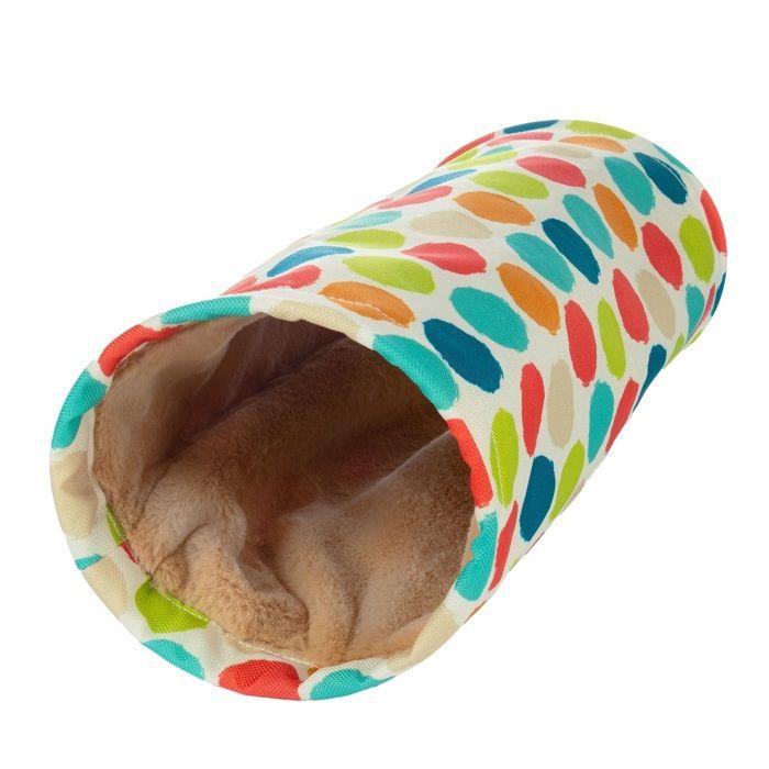 Tunnel de détente Fizi rembourré 14 x 34 cm pour rongeurs