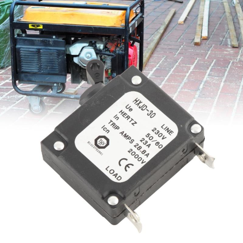 2pcs 23A Circuit Breaker Safety Professional Petrol Generators Circuit Breaker With Switch For Petrol Generators 230V