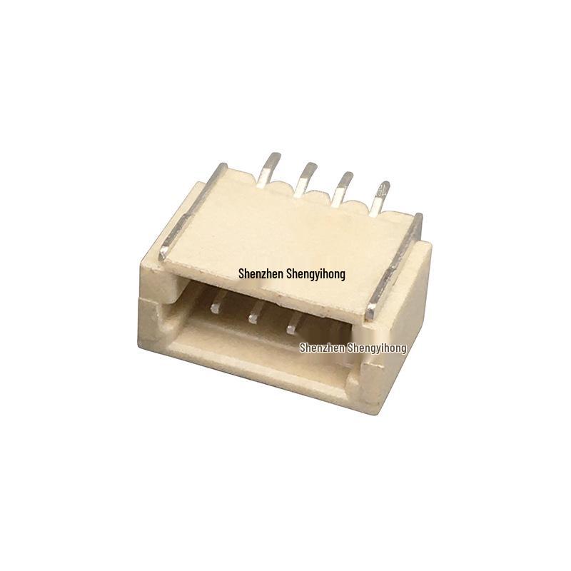 1.0mm Pitch 4P SMT Horizontal Female Connector, SH1.0 Vertical Mount, Single Row, Temperature Resistant.