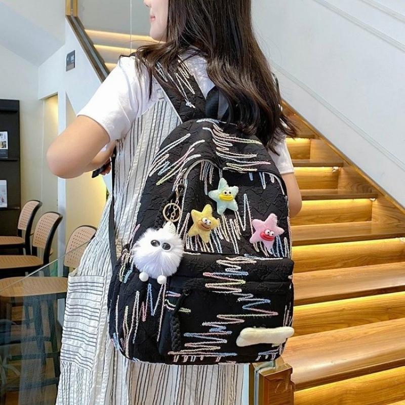 New Stylish And Attractive Backpack For College Students Cute And Large-Capacity Suitable For Young Girls Versatile Backpack