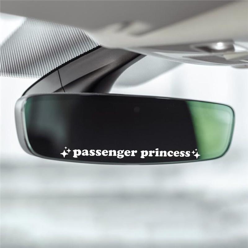 Hot Seller: 'Hello Beautiful' Decorative Rearview Mirror Sticker for Cars