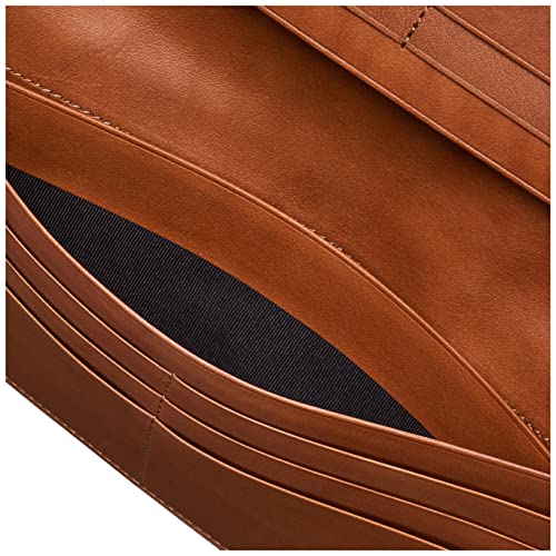 Hartmann Glendale Card Wallet, Made In Japan, Black/Tan