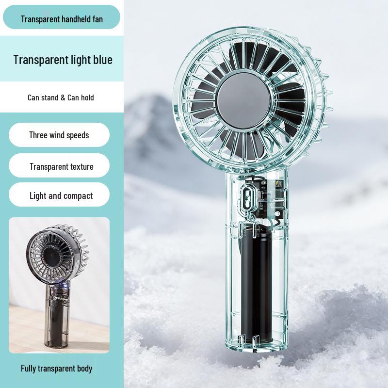 

Compact USB-Powered Transparent Cooling Fan with Mini Turbine Standard