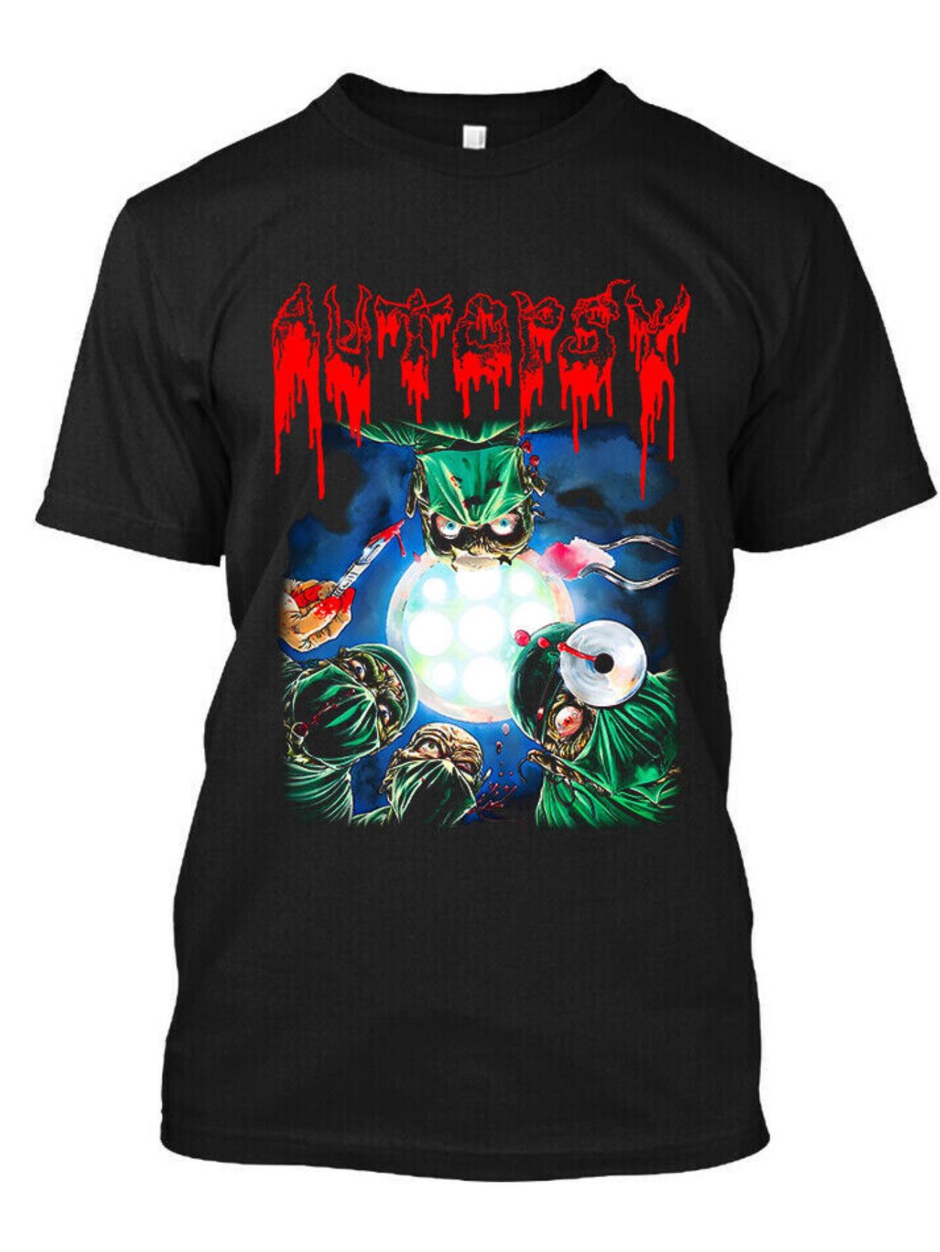 

Men S T-Shirt Featuring Vintage Autopsy Severed Survival American Death Music Design - Made from Soft S