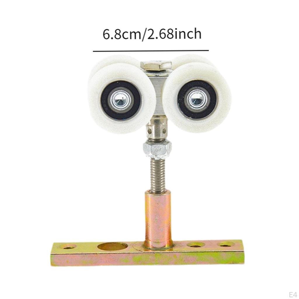 Folding Door Hanger Roller Hanging Wheel Household Rail Pulley for Cloakroom