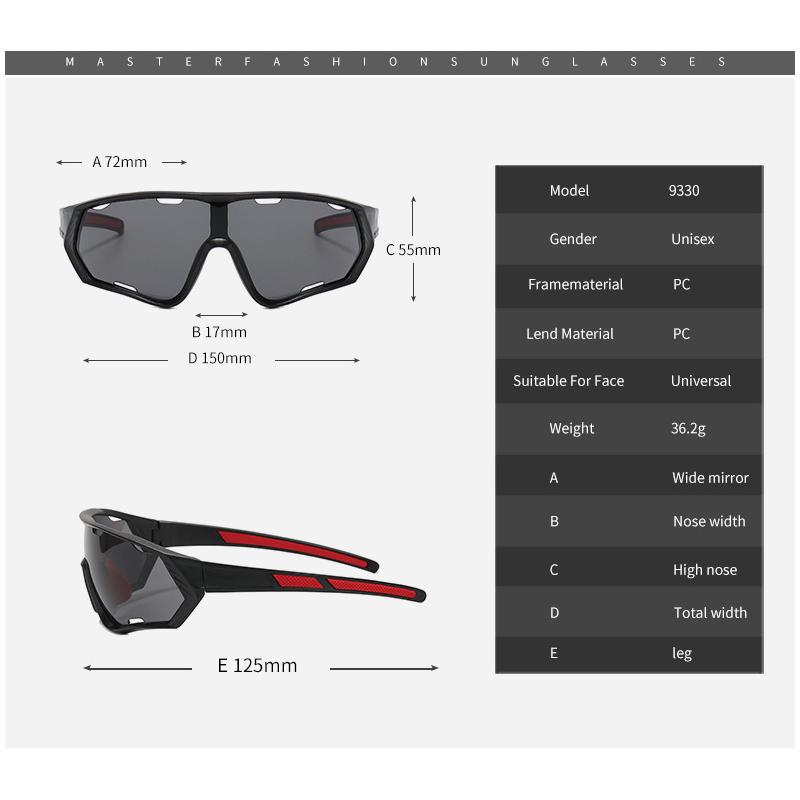 New color extremely cool bicycle cycling glasses men and women sports sunglasses 9330