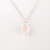 Rose Quartz Gemstone 925 Sterling Silver Jewelry Handmade Pendant For Birthday PP-56-23