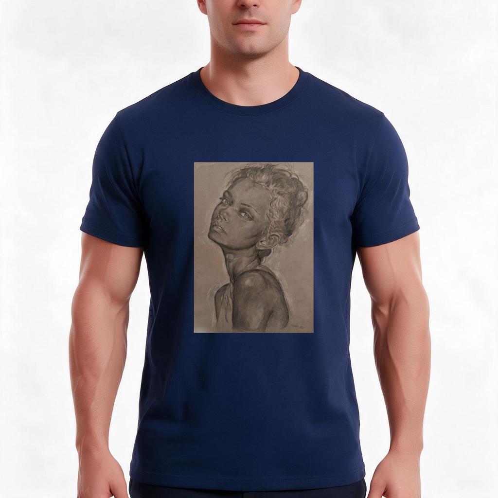 Portait Of Unisex TShirt Summer Casual Cotton Tee Oversized Streetwear Tops Vintage Graphic Print Loose Fit Short Sleeve