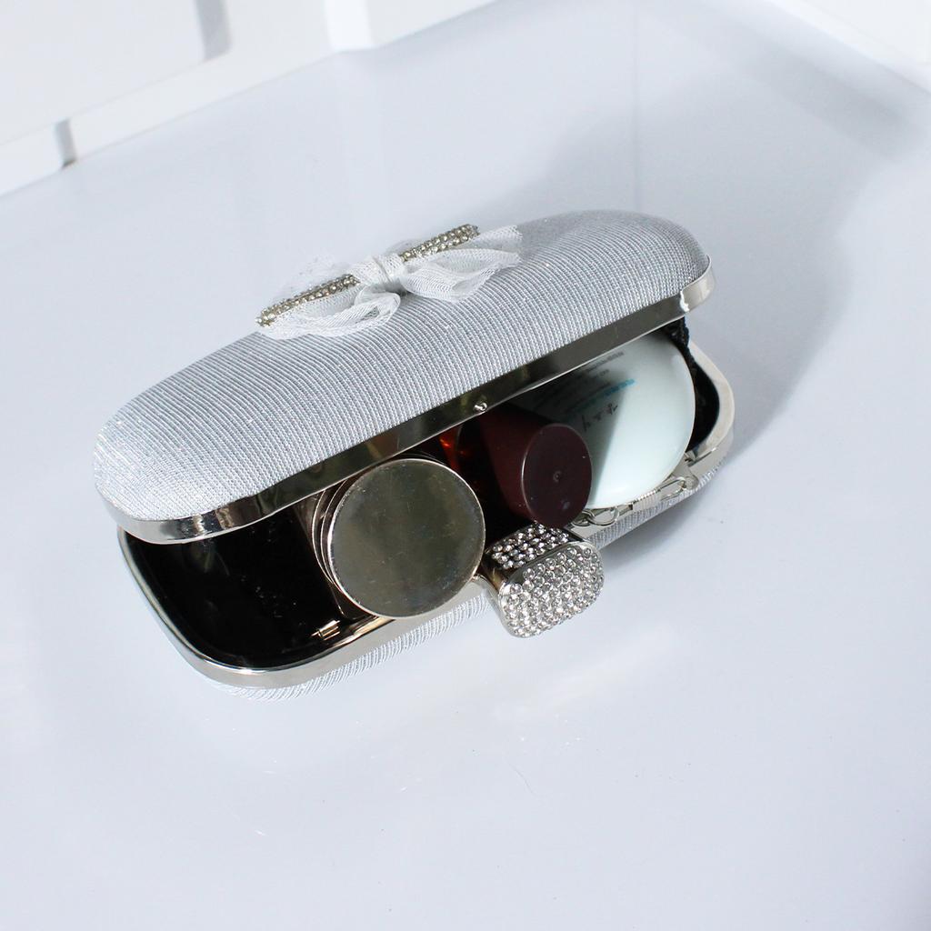 Women Envelope Evening Bag Ladies Chain Shoulder Bags Shiny Silver Handbag Purse Female Wedding Dress Banquet Party Clutches