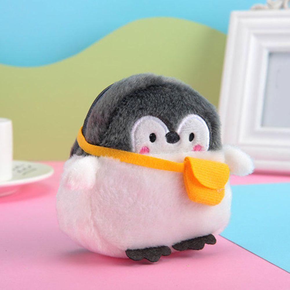 Children Penguin Plush For Girls Zipper Purse Wallets Korean Money Bag Card Holder Women Coin Purse
