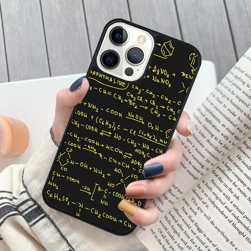 Science Chemistry Style Phone case  For iPhone 17 Air 16 15 14 11 12 13 Pro MAX Plus cover shell coque