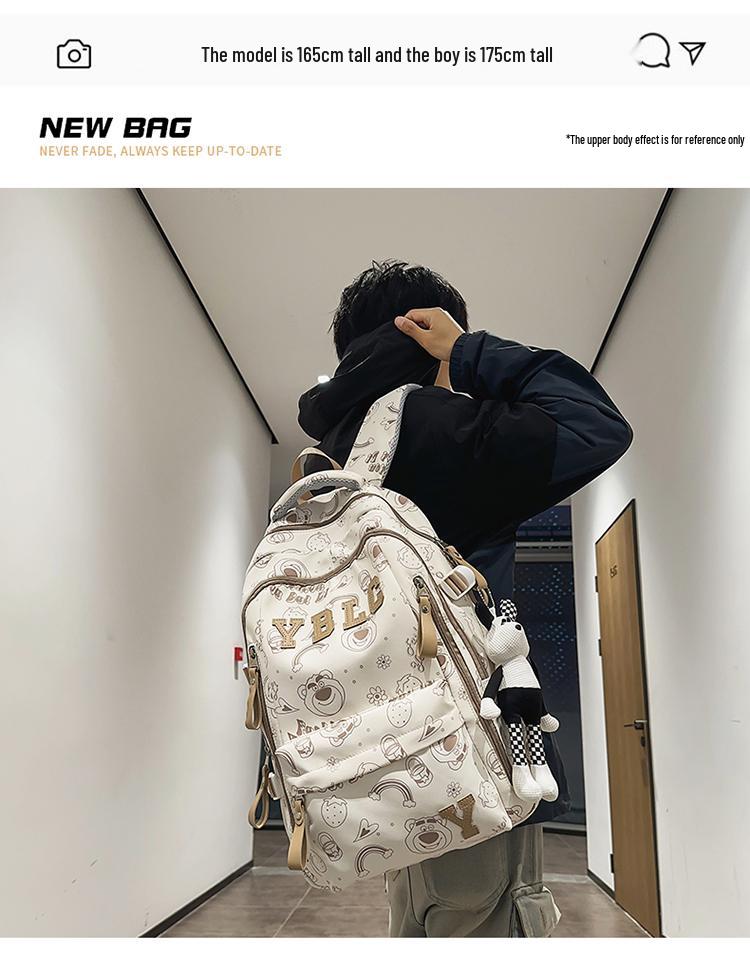 Mochila Impresa de Gran Capacidad para Estudiantes: Bolsa Versátil para Viajes y Ordenador para Adolescentes y Adultos