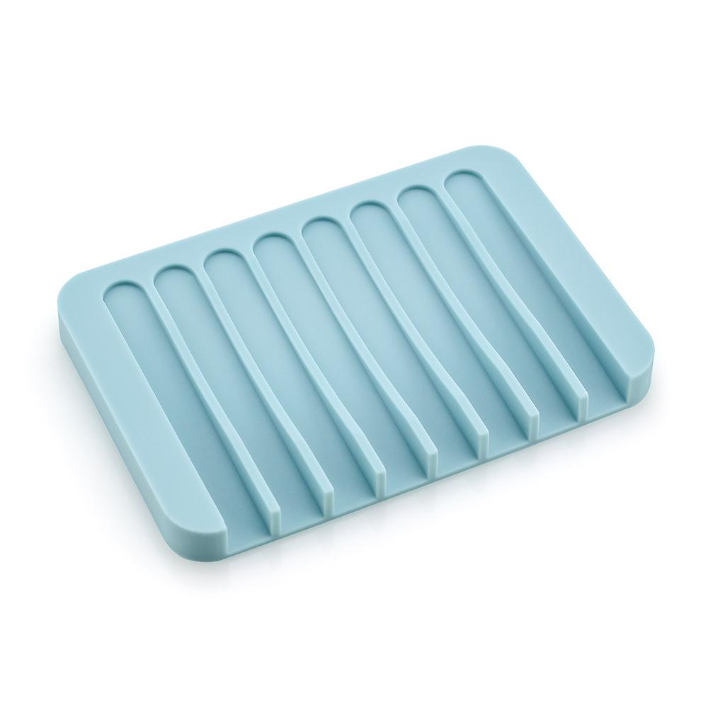 Japanese-Style Silicone No-Drill Soap Holder and Drain Mat