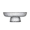 Creativity Relief Texture Glass Fruit Bowl Snack Plate Salad Dessert Cake Pan Refreshment Service Tray Kitchen Storage