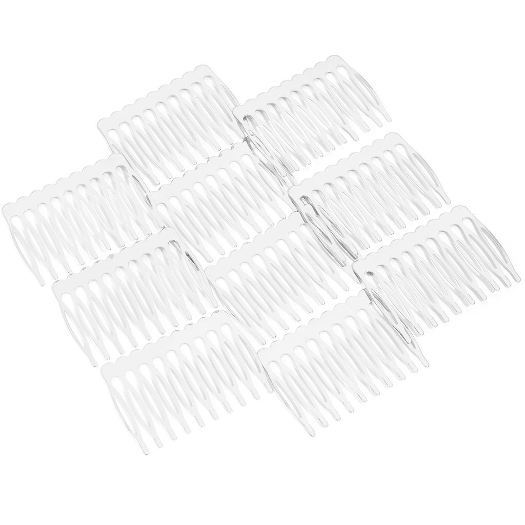 10pcs Simple Hairpins Hair Combs Metal 5 8 10 Teeth Bridal Hair Comb For Women Bridal DIY Wedding Hair Pins Headwear Accessories