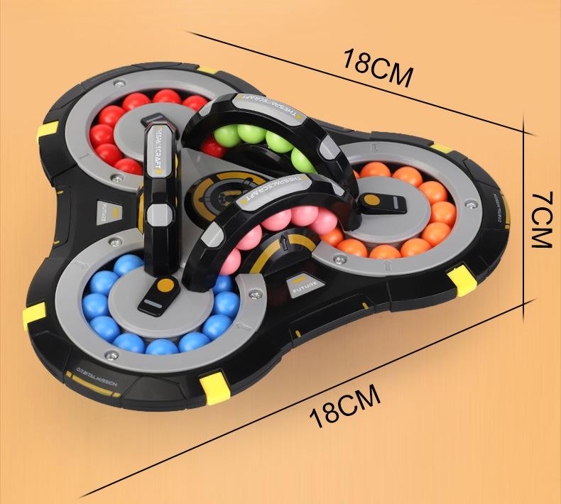 Magic Bean Rotating Cube Toy Fidget Spinner Ball Bead Puzzle Kids Kindergarten Educational Stress Relief Hand ToyMX633-117A