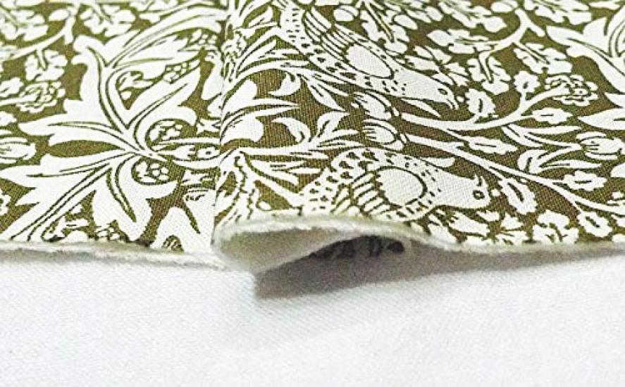 William Morris Brothers Rabbit Cotton Print 110cm Wide x 1m Best of Morris Fabric, Olive, Pre-Cut, 3948m,
