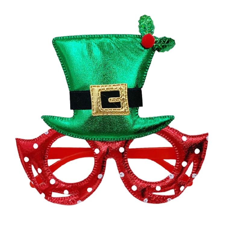 Neujahrsbrille Weihnachtsmistelbrille Foto Requisiten für Kinder Teenager Erwachsene
