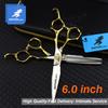 Fcg-28 Semi-Gold Cover, Neptune Hair Scissors, Straight Scissors, Thin Scissors, Special Foreign Trade Explosion For Hair Salons