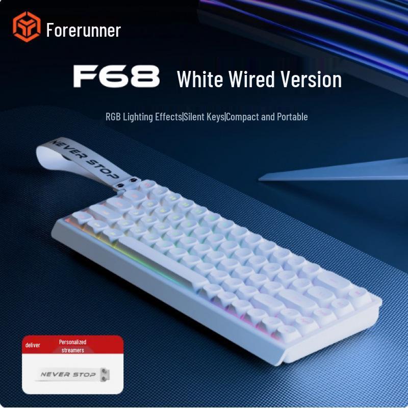 Qianxingzhe F61/F68 Portable Bluetooth Mechanical-Feel Wireless Keyboard