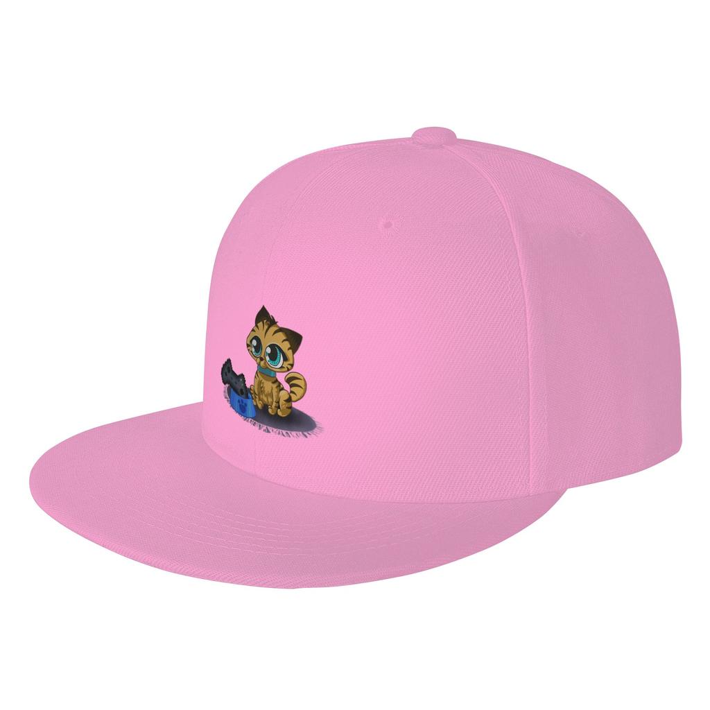 Fashion Cat Controller Flat Brim Sun Hat Suitable For Oval Faces Caps For Women