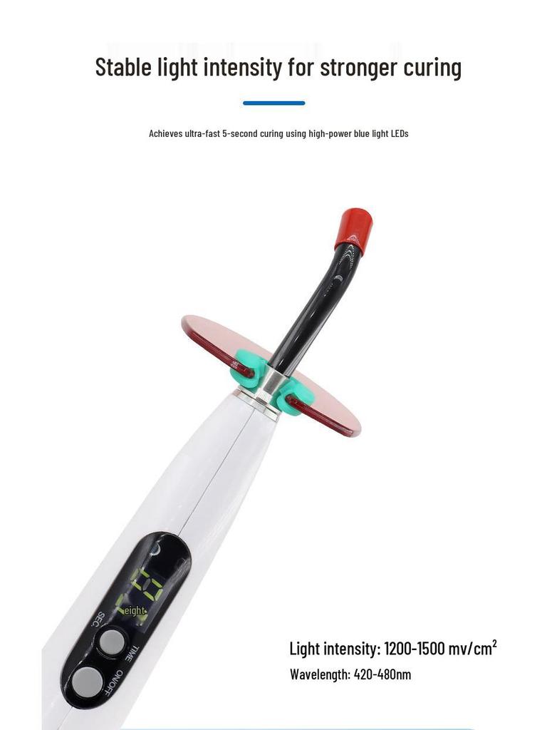 New LED Type B Dental Blue Light Curing Lamp - European/American Standard, Woodpecker Compatible