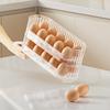 1/2/3Pcs Refrigerator Egg Storage Box Fridge Egg Holder Case Space-Saving Egg Organizer Container Kitchen Desk Organizer 10 Grid