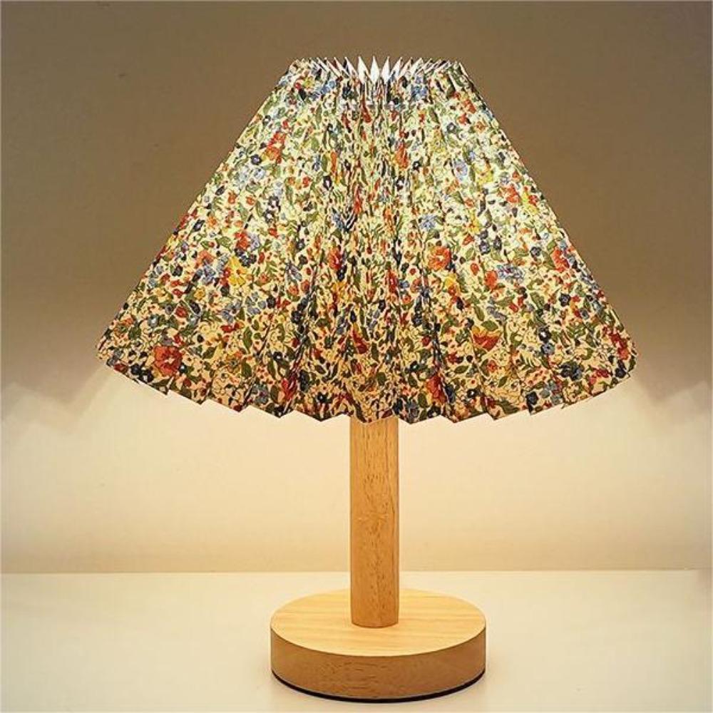 

Retro Dimmable Led Lamp Three-color Solid Wood Night Lights Eye Protection Creative Bedside Lamp for Bedside Desk