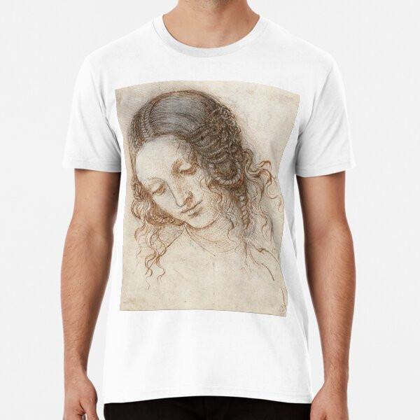 

Leonardo da Vinci - Head of Leda S to 5XL Made in the AU/USA T-Shirt 4XL
