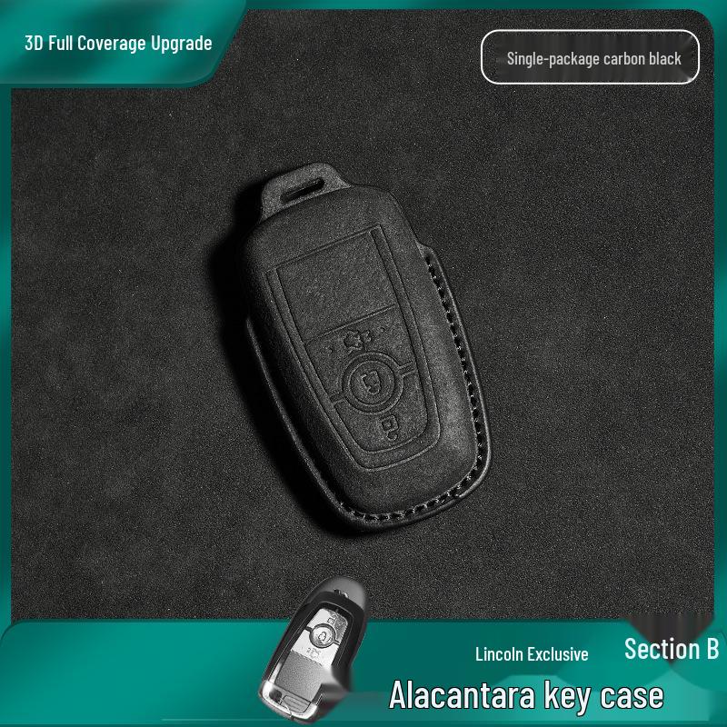 

Чехол для ключа Lincoln Aviator для мужчин - Замшевый с пряжкой, подходит для Z, Adventurer, MKC, Continental, Navigator