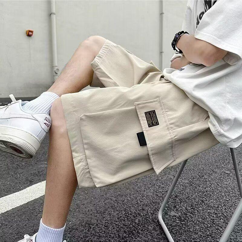 Trendy Summer Workwear Sports Shorts - Loose Mid-Length Casual Five-Point Pants