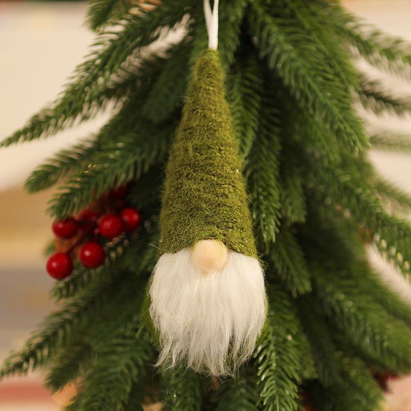 Christmas Knit Faceless Old Man Tree Ornaments - Small Hanging Pendants