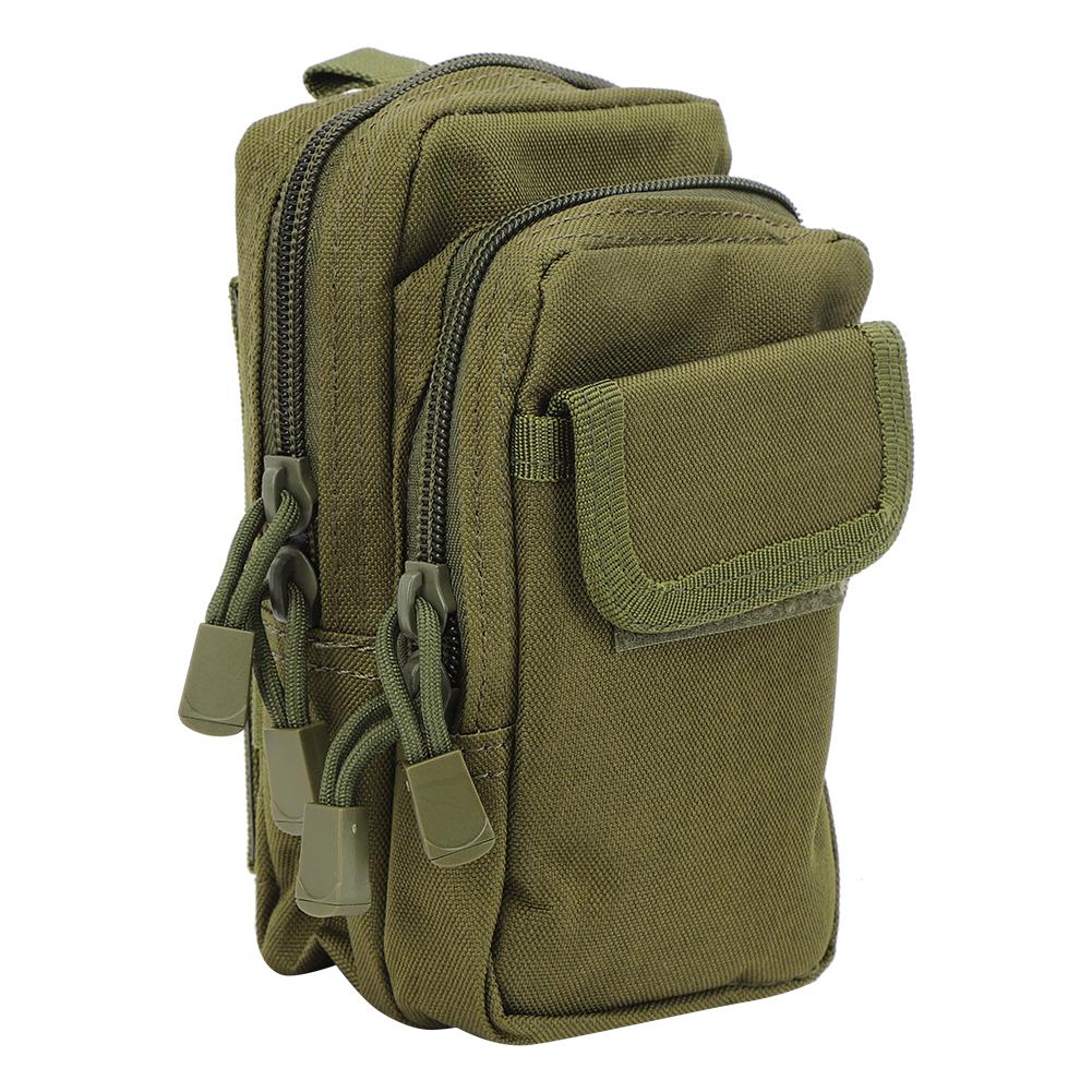 Outdoor Military Mini Waist Storage Bag Phone Pack Nylon Army Green for Sports Backpack Accessory Bags