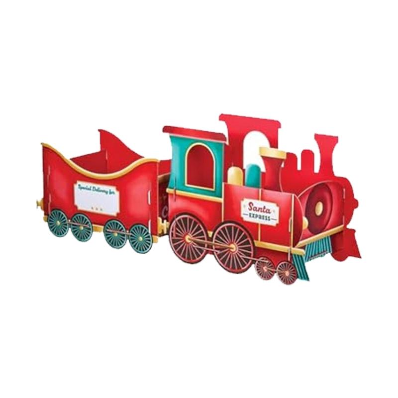 

Christmas Whimsical Train Decor Toy With Removable Gift Compartments Holiday Display For Family Joy