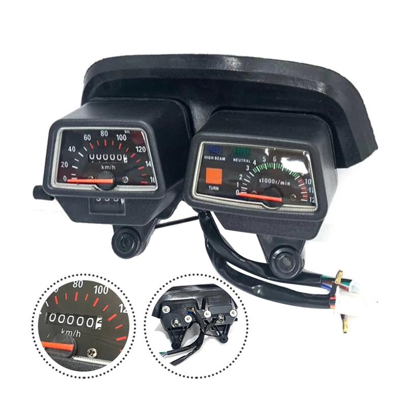 ABLZ-Motorcycle Mechanical Gauge trument Speedometer Odometer KM/H Tachometer Fuel Gauge For ENDURO DT125 DT125R