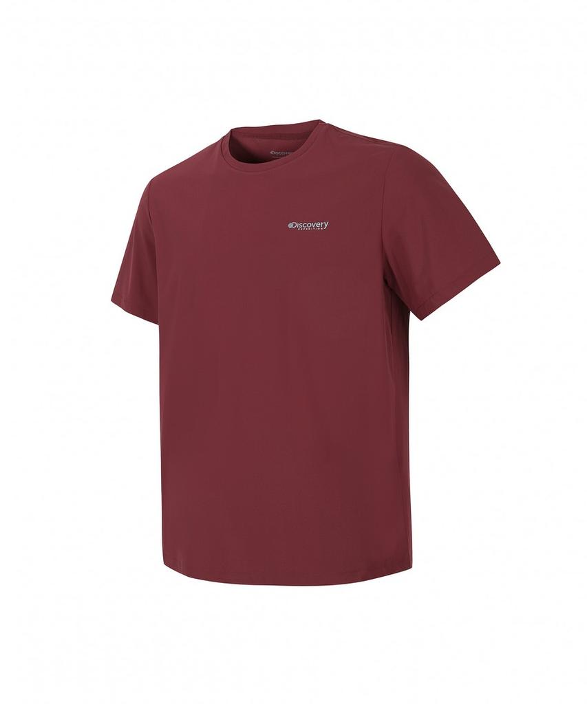DISCOVERY EXPEDITION Men'S Performance Running T-Shirt (Burgundy)