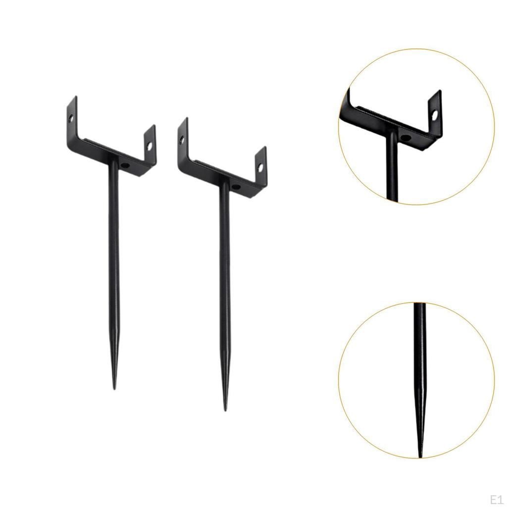 2x Downspout Bracket Iron Size Adjustable Efficient Drainage Anchor for Support Sturdy Stable Heavy