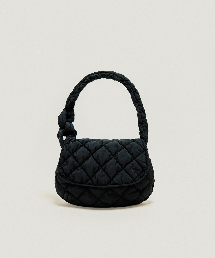 Tuettoi Quilting Flap Bag_ Quilted Flap Bag (Black)