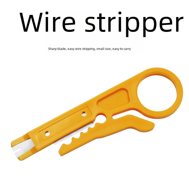 Kompaktes gelbes Abisolier- und Crimpzangenwerkzeug