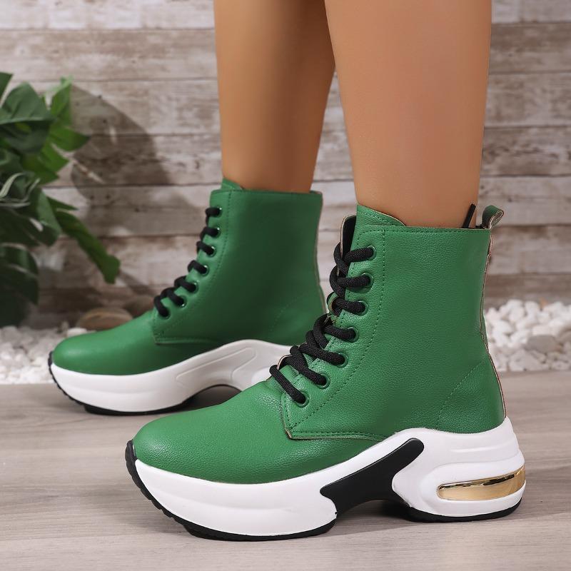

Small Inside Heightening Casual Shoes Spring, Autumn and Winter New Trifle Platform Soft Sole Women s Boots 35