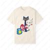 Pete The Cat Rockin T Shirt Funny Women Tshirt Kawaii Retro Trend Cool Street T Shirts High Quality Cotton Tees Camisetas Mujer