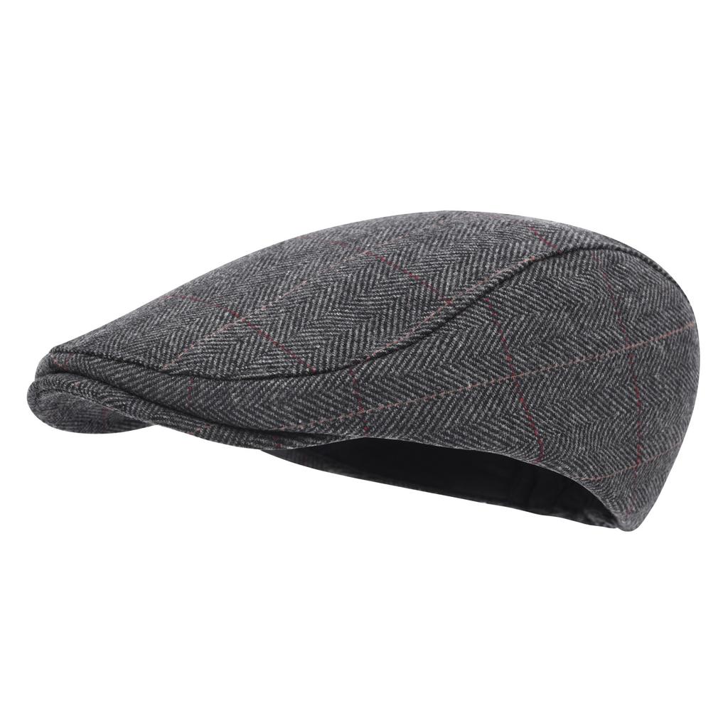STARANCE Men's Flat Cap Wool Tweed Driving Irish Gatsby Cabbie Golf Vintage Newsboy Hat