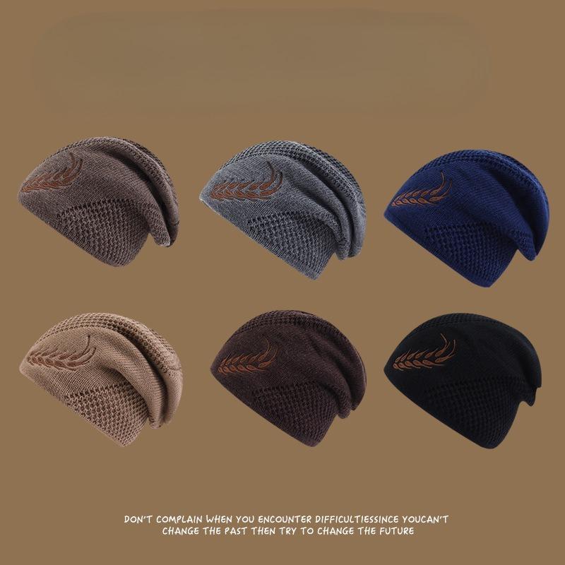 Chapéu Masculino de Inverno Aveludado Lã Grossa Tricotado Proteção de Orelha para Ciclismo de Inverno Chapéu Pulôver Frio Moda ao Ar Livre e Aquecimento