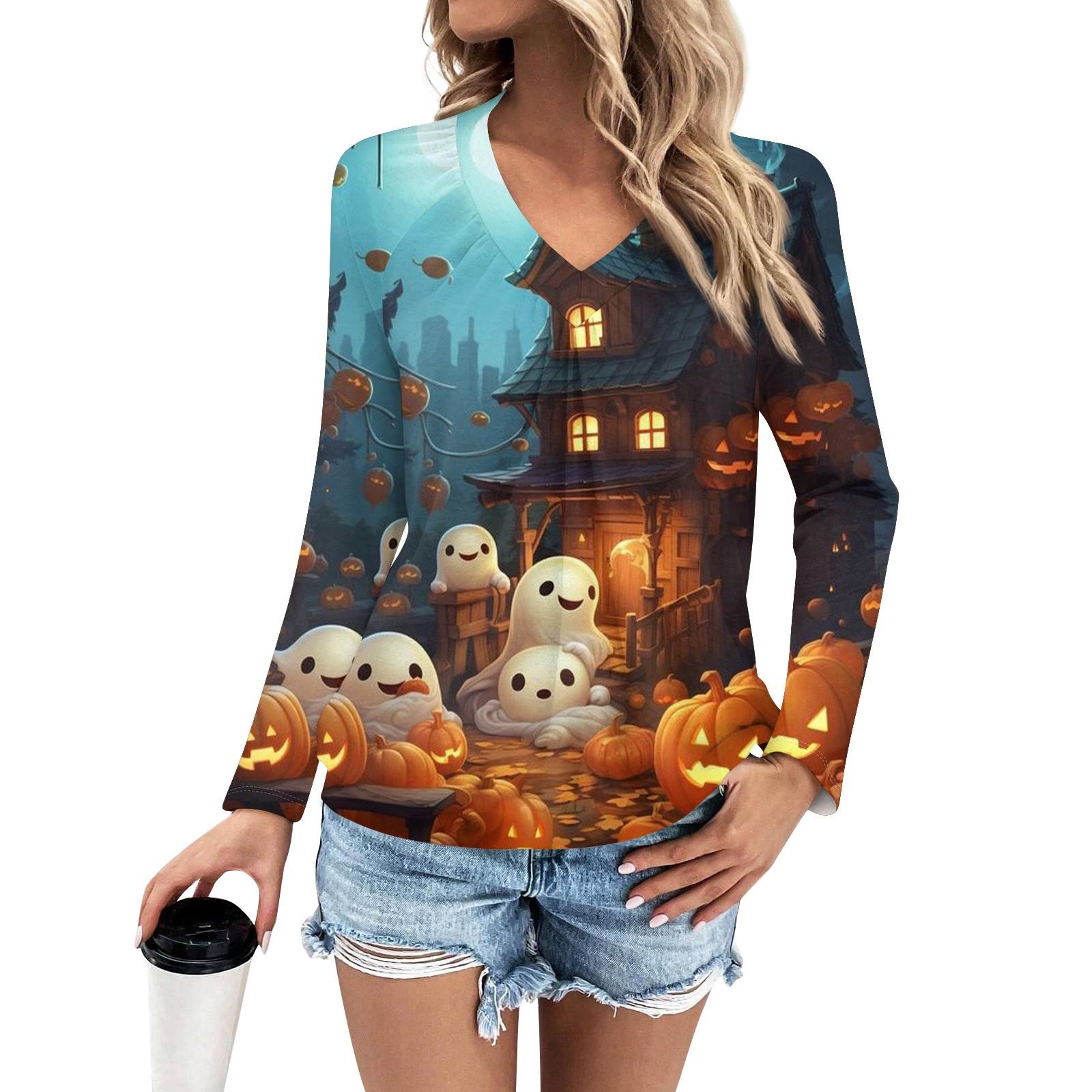 Женская мода V-образный вырез плиссированные полоски принт повседневный длинный рукав — фото 6