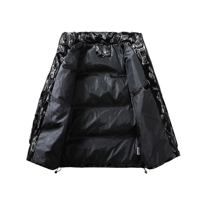 2025 New Winter Men's Cotton Jacket Men's Casual Cotton Jacket Double-sided Couple Warm Duck Cotton Coat Trendy Cotton Clothes