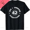 Risposta alla Vita all'Universo e a Tutto 42 È il Significato della Vita Maglietta Abbigliamento Personalizzato Streetwear Cotone Unisex Magliette