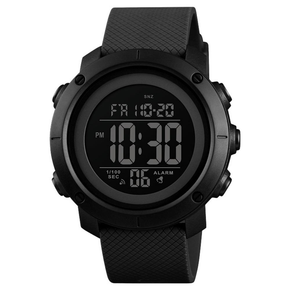 Simple Digital Sport Watch LED Display Electronic Watch Trendy Men's Watch Casual Wear