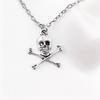 Skull Pendant Necklace for Women Men Vintage Chain Grunge Jewelry Goth Gothic Accessories Choker Y2k Aesthetic Fairy Star