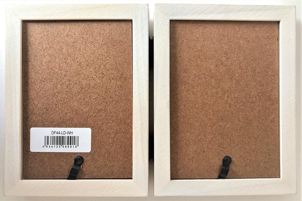 LADONNA AVANTI Dřevěný fotorámeček, Velký, Oboustranný, Bílý, DF44-LD-WH