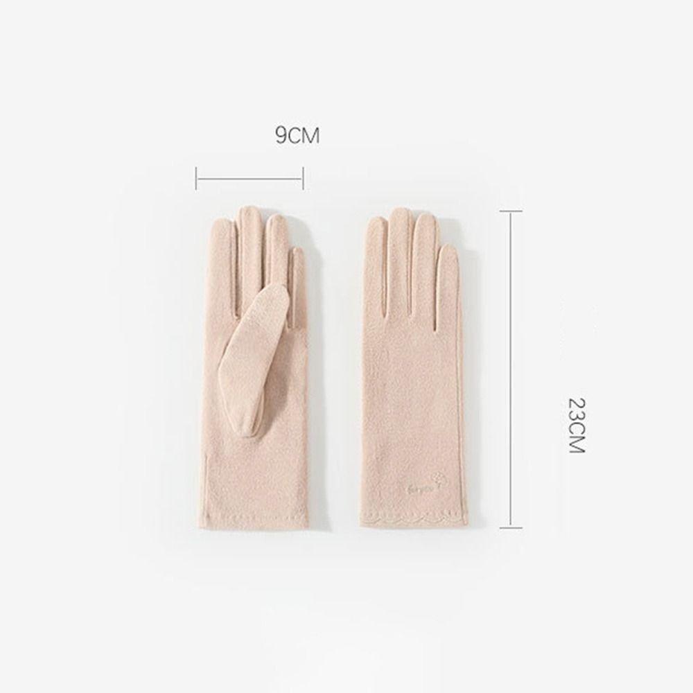 Touchscreen Warm Gloves Thickened Thermal Mittens Fashion Cold Weather Gloves  for Women